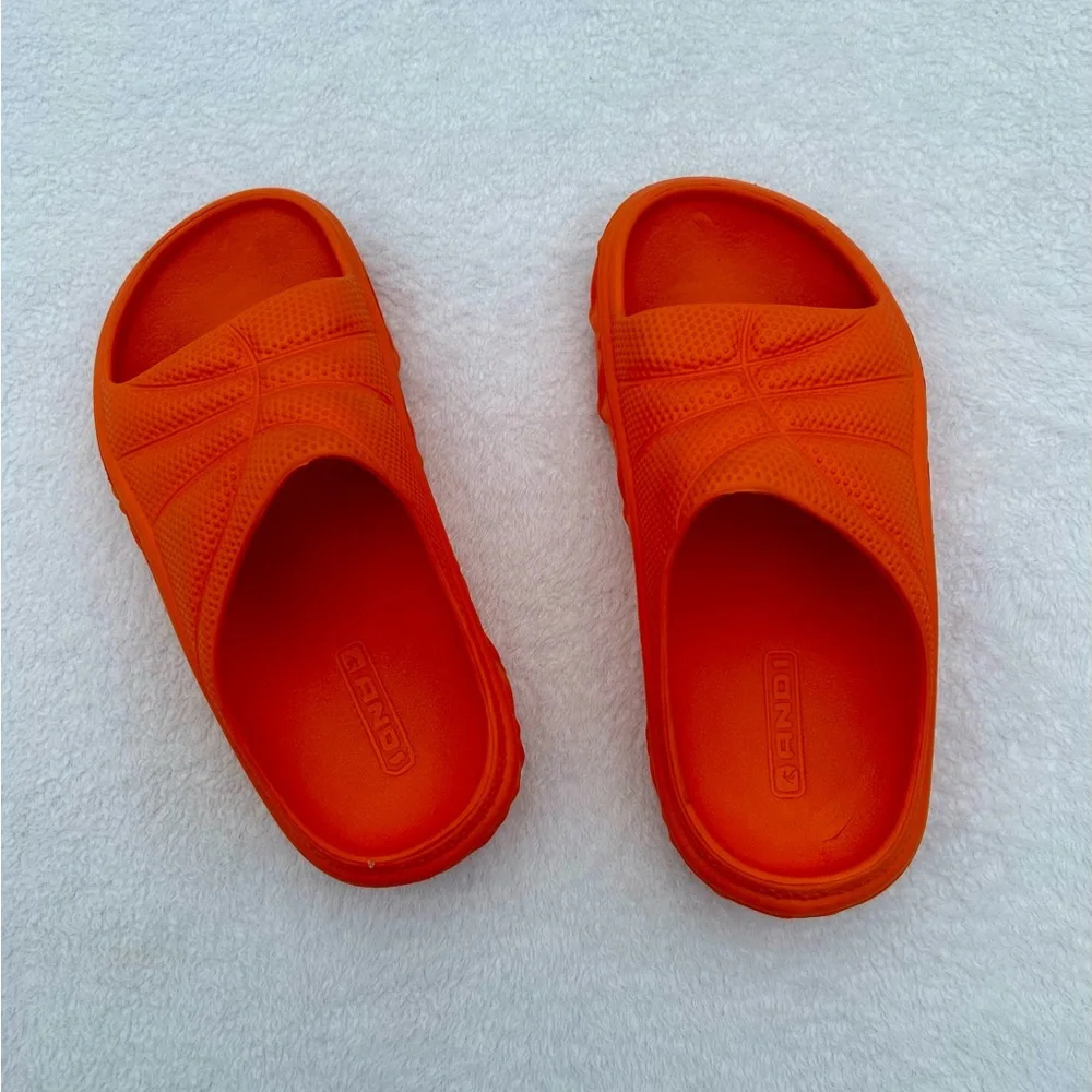 Basketball Slides Shoes And1 Orange Slides Kids Sz. 13/1